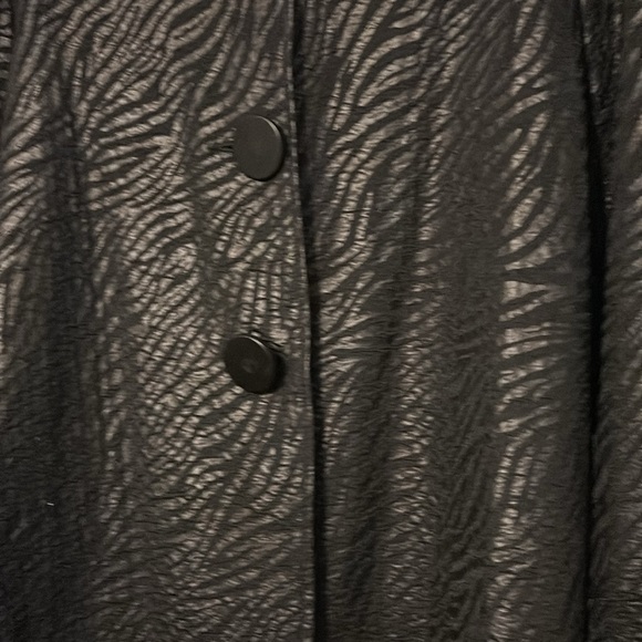 J M Collection black button jacket super chic perfect for black on black - Picture 2 of 7